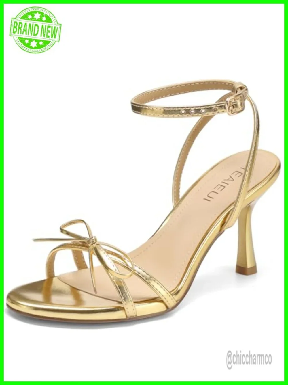 Women's Kitten Heel Sandals Open Toe Strappy Ankle Strap Bow Dress Party Heels